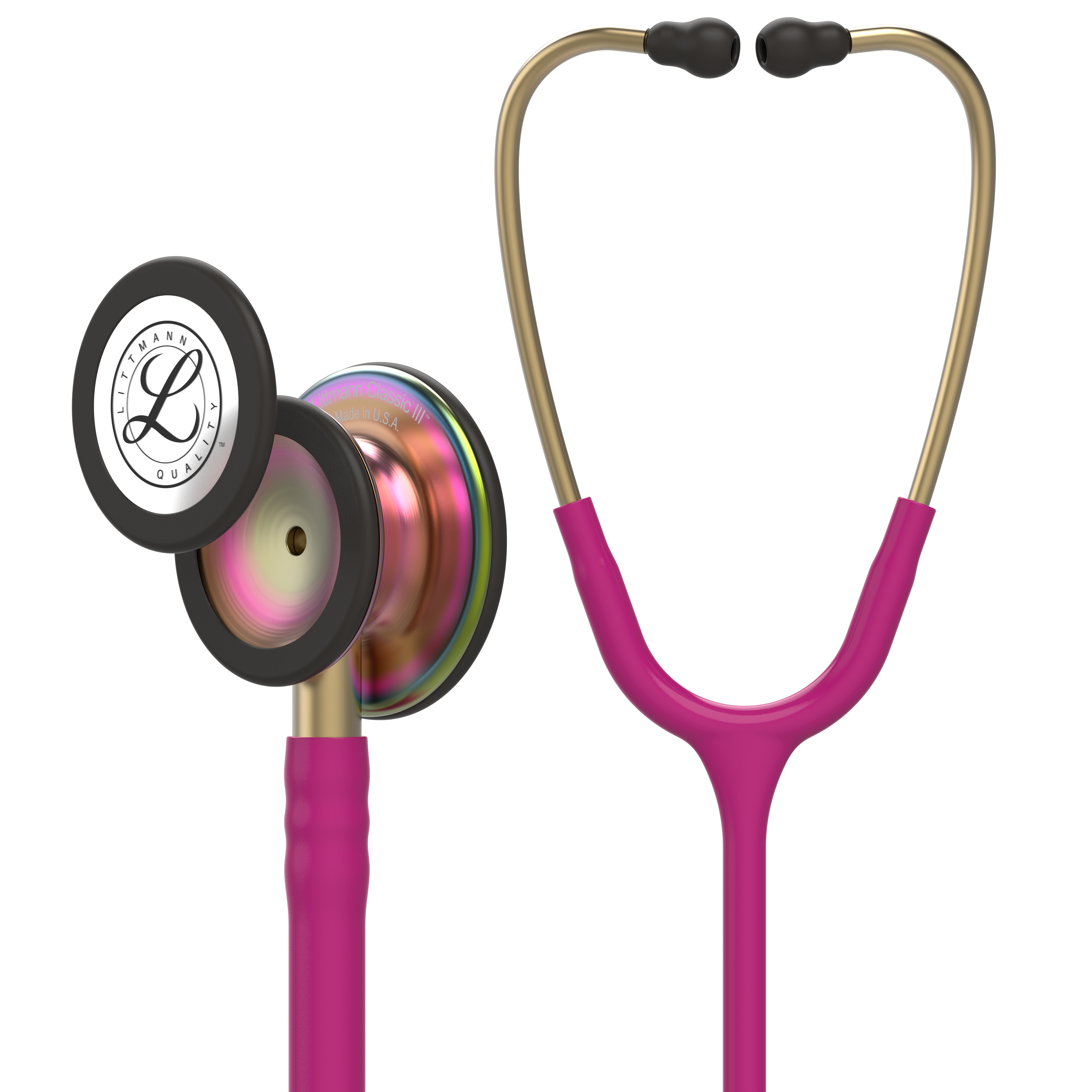 Stetoskop Littmann Classic III, Raspberry Rainbow finish