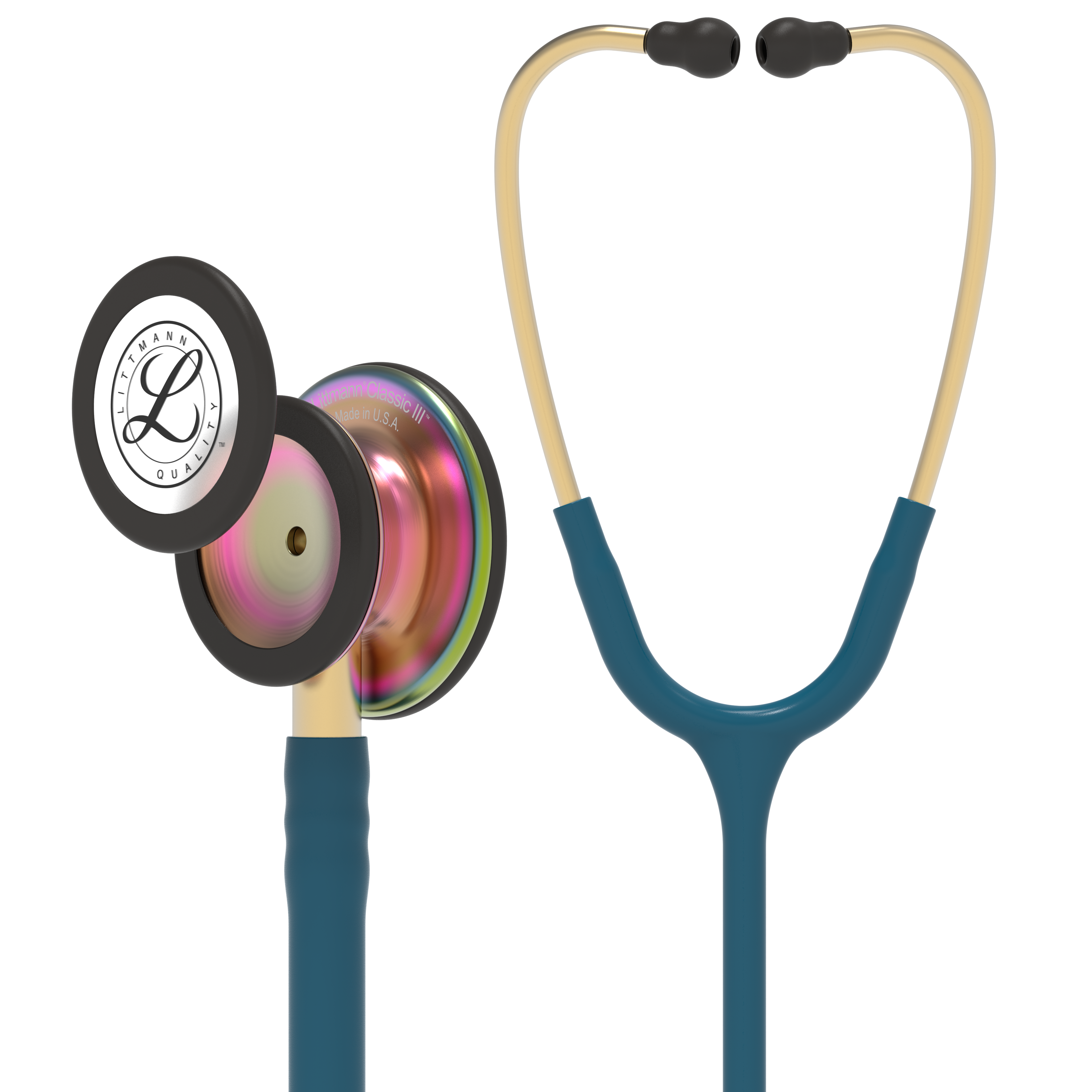 Stetoskop Littmann Classic III, Caribbean Blue Rainbow finish