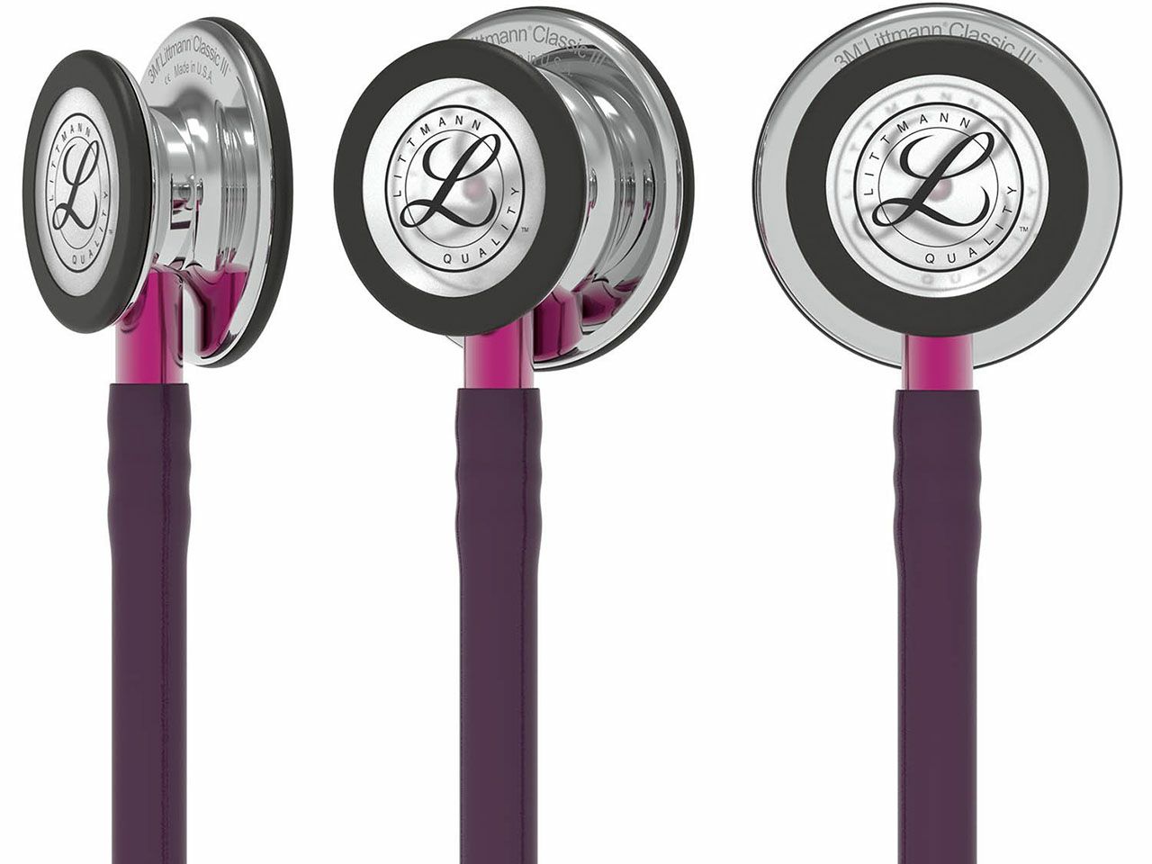 Littmann Classic III Stethoscope, Mirror Plum Pink