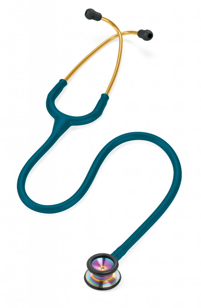 Littmann Classic II - Pedijatrijski , Rainbow Surface Chestpiece, Caribbean Blue Tubing